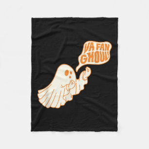 Va Fan Ghoul Halloween Ghost Design  Fleece Blanket