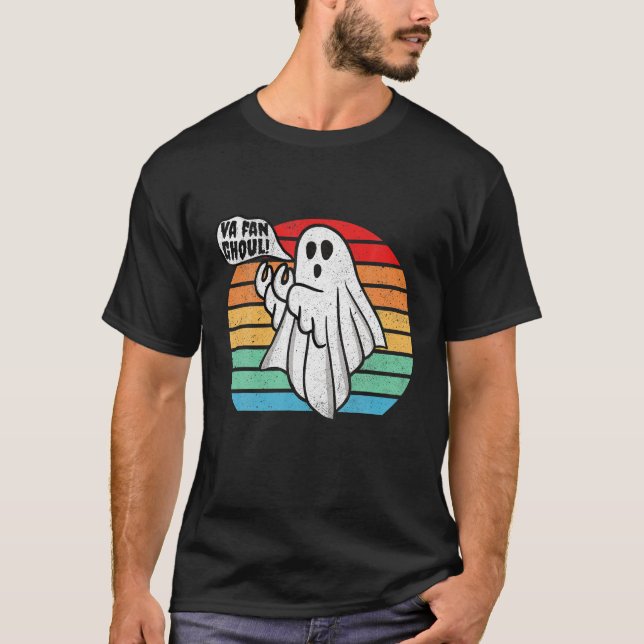 Va Fan Ghoul Retro Italian Halloween Ghost Men T-Shirt (Front)