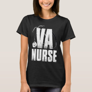 VA Nurse Real American Patriotic 4th of July Vinta T-Shirt