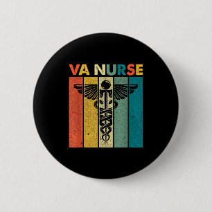 Va Nurse Retro Vintage Valentine For Nurse Va Nurs 6 Cm Round Badge