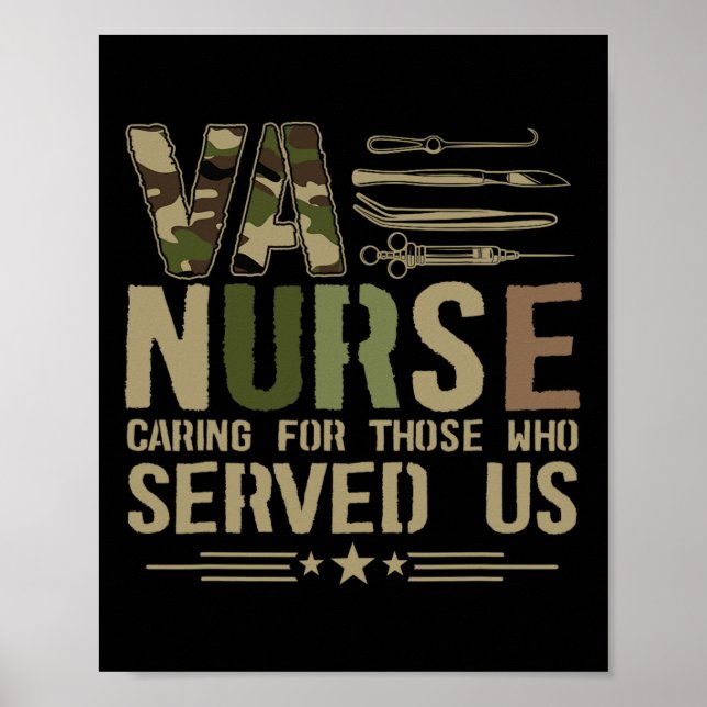Va Nursing Va Nurse Veterans Nursing Nurse  Poster (Front)