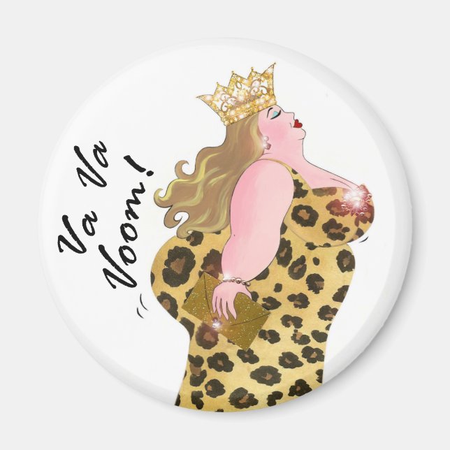 Va Va Voom! Big Girl Fun magnets (Front)