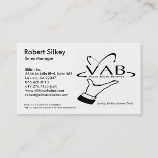 VAB - Sales Manager Business Card
