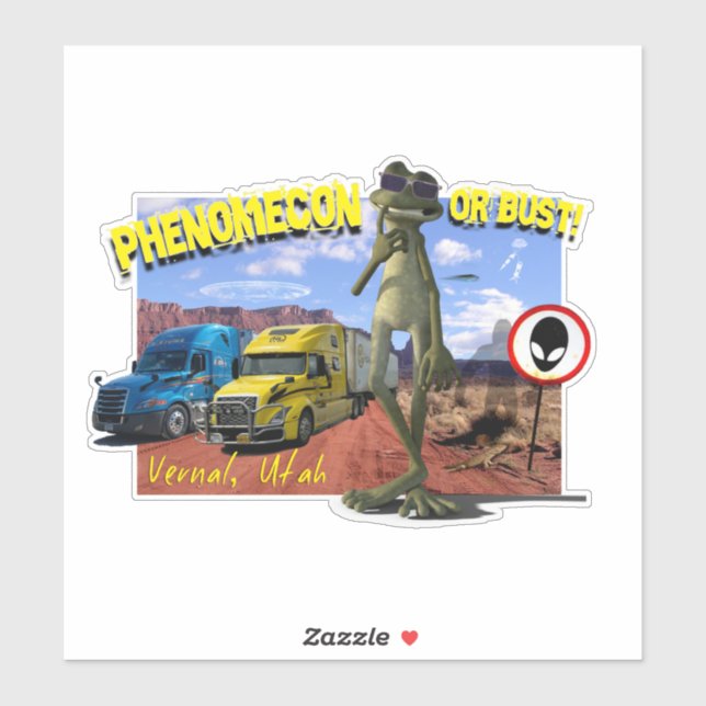 Vaca or Bust Vinyl Sticker (Sheet)