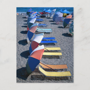 Vacant Chairs On Beach Postcard