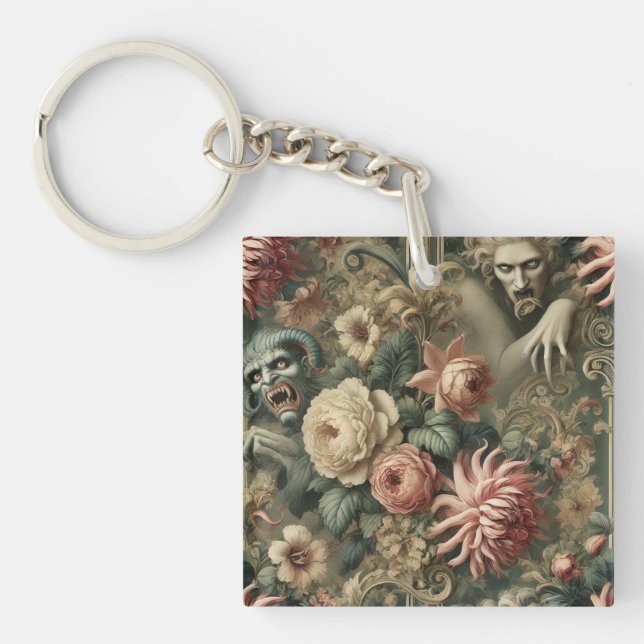 Vacant Hearts – Gothic Victorian Key Ring (Front)