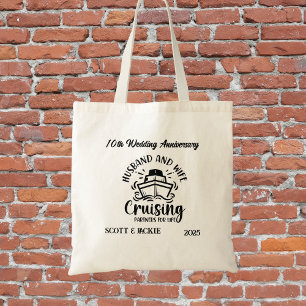 Vacation ANNIVERSARY Cruise Personalise Tote Bag