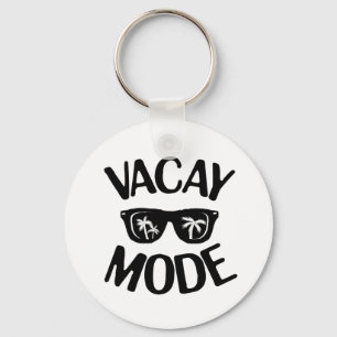 Vacation Art Vacay Mode Word Text Art  Apron Plus  Key Ring