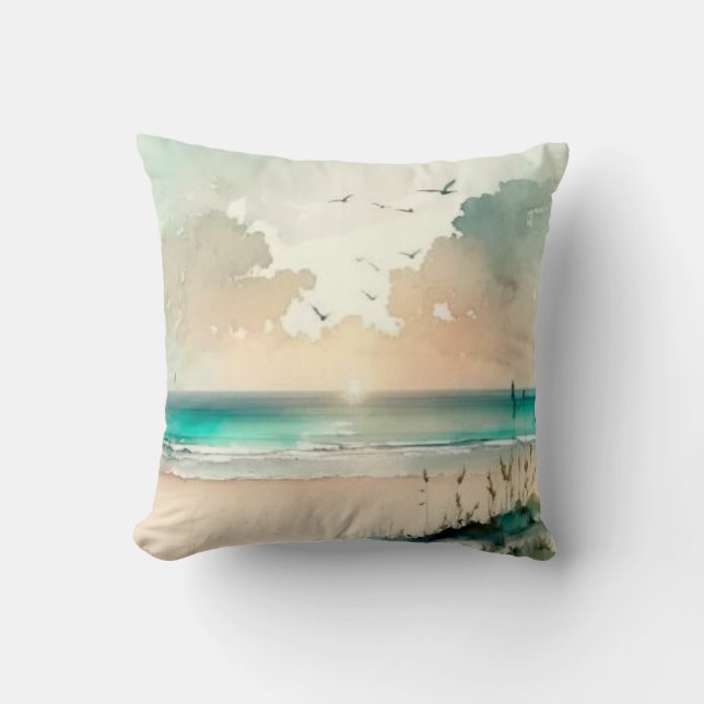 Vacation beach cushion (Front)