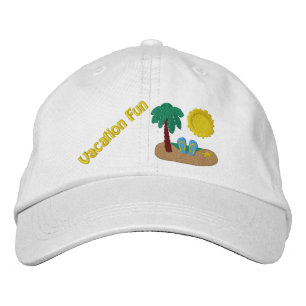 Vacation Beach Embroidered Hat