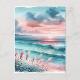 Vacation Beautiful Ocean Scene Keeping in Touch Postcard