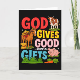 Vacation Bible School Yee Haw Vbs 2025 Animal Farm Card