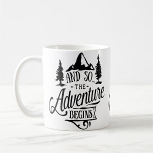 Vacation Camping And So The Adventure Begins Camp Coffee Mug