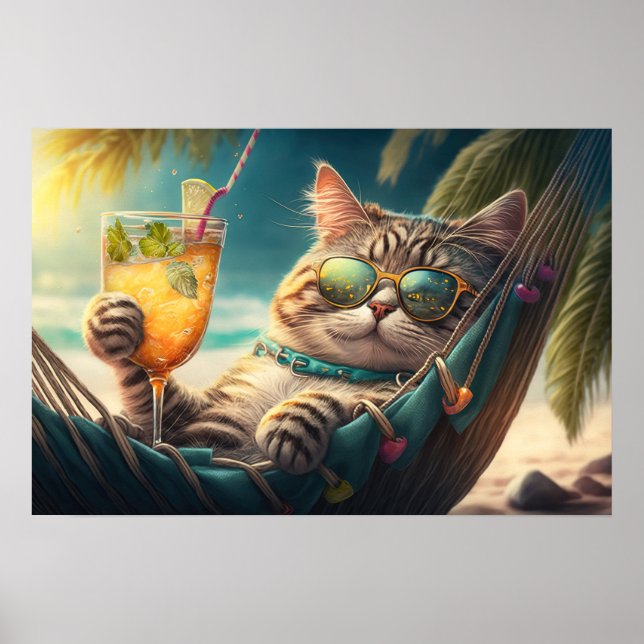 Vacation Cat Poster (Front)