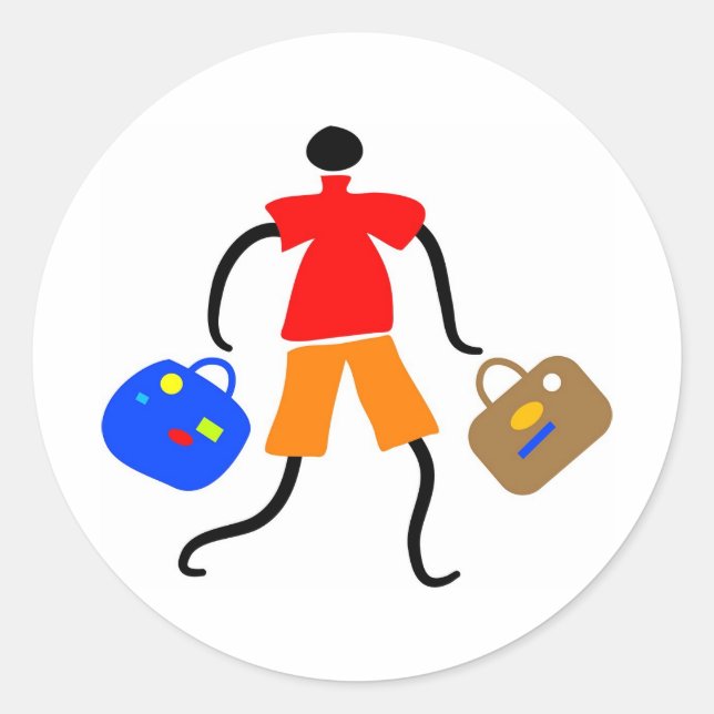 Vacation Classic Round Sticker (Front)