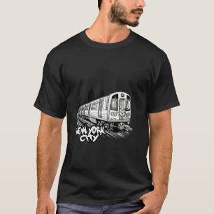 Vacation clip art New York city subway city backgr T-Shirt