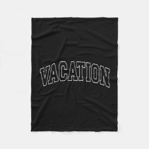 Vacation - Collegiate University College Campus Va Fleece Blanket