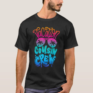 Vacation Cousin Crew Camping Outdoor Sunset Summer T-Shirt