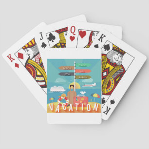 Vacation Destinations Playing Cards