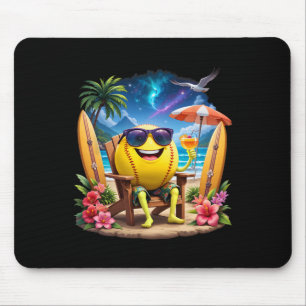 Vacation Funny Hawaii Softll Ll Hawaiian Tropical Mouse Pad