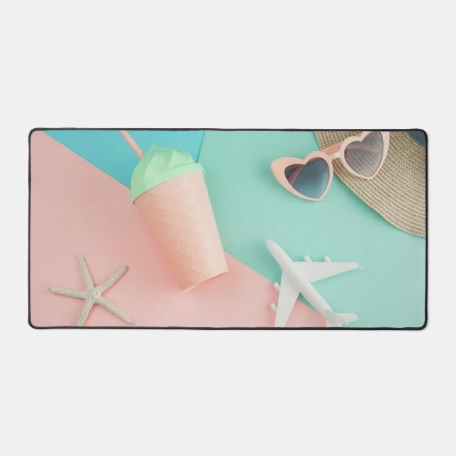 Vacation getaway desk mat (Front)