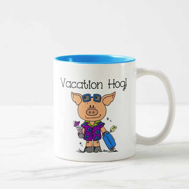 Vacation Hog Two-Tone Coffee Mug (Right)