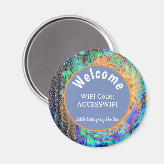 Vacation Home WiFi Internet Code Beach House Magnet
