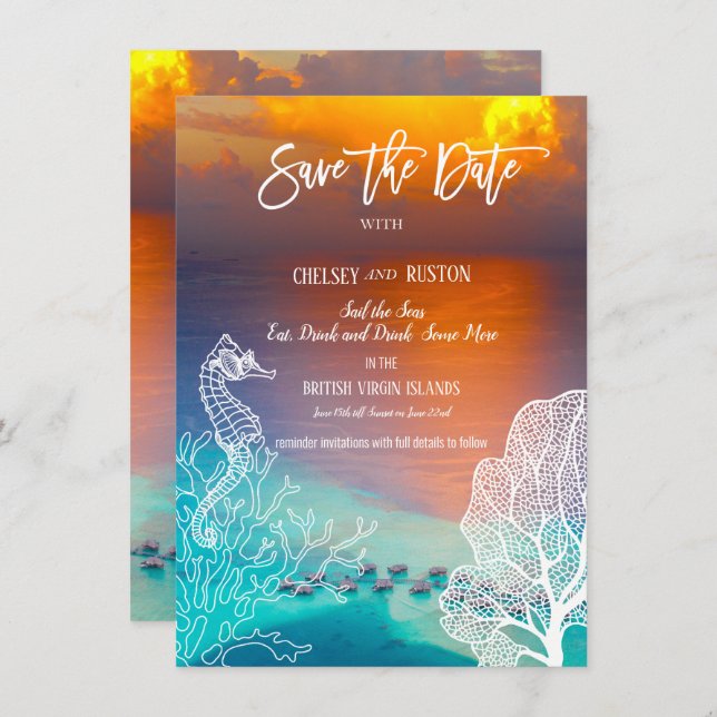 Vacation Invitation Sail the Seas Virgin Islands (Front/Back)