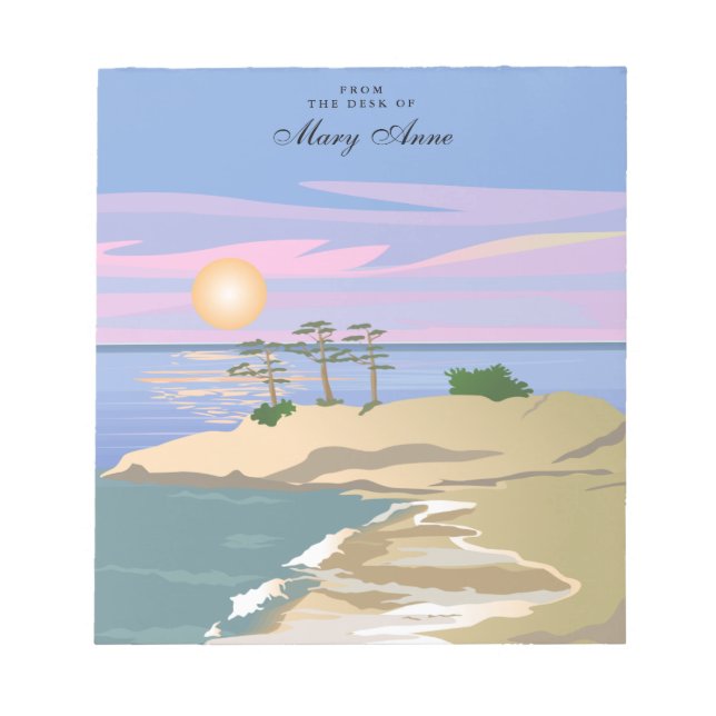 Vacation Island 1 Personalised Notepad (Front)