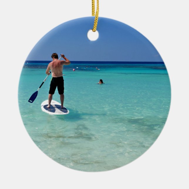 Vacation.JPG Ceramic Ornament (Front)