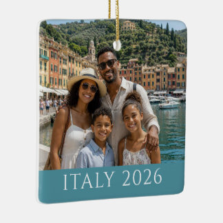 Vacation Keepsake Ceramic Ornament
