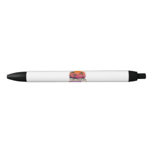 Vacation Loading Summer Sunset Beach Black Ink Pen