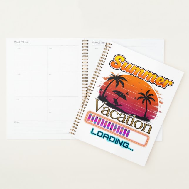 Vacation Loading Summer Sunset Beach Planner (Display)