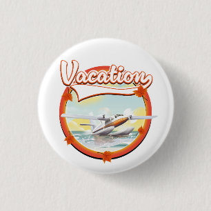 Vacation logo 3 cm round badge