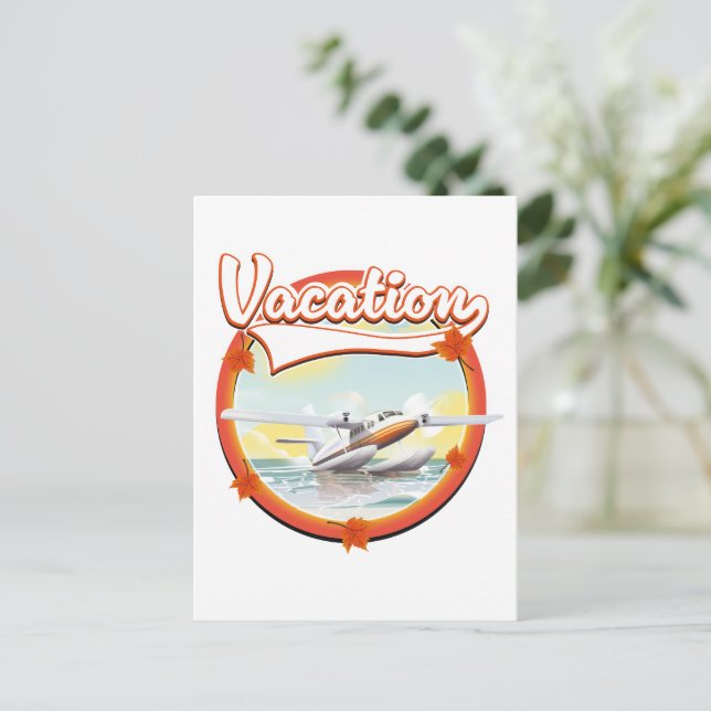 Vacation logo holiday postcard (Standing Front)