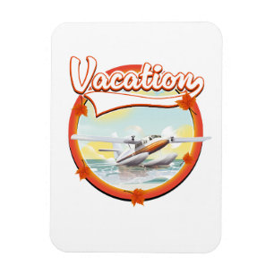 Vacation logo magnet