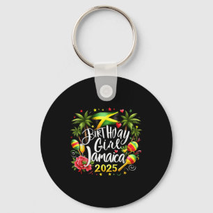 Vacation Matching Birthday Girl Jamaica 2025 Birth Key Ring