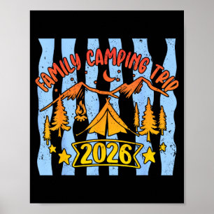 Vacation matching family camping trip 2026  poster