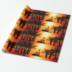 Vacation Matte Wrapping Paper, Paper