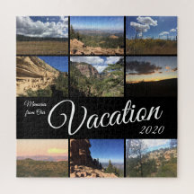Vacation Memories Photo Gift Custom Puzzle