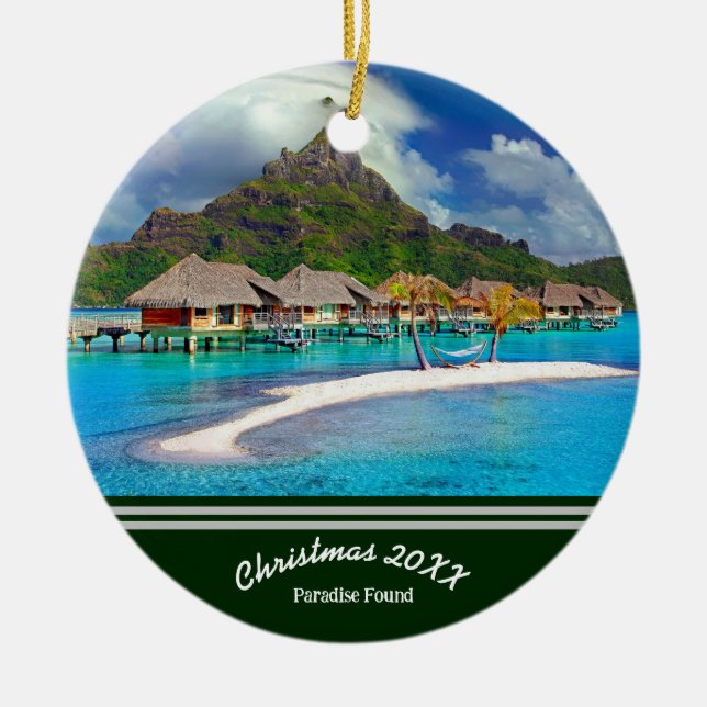 Vacation Memory Ornament - Photo & Location! (Front)