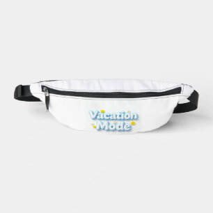 Vacation Mode 3D Puffy Typography Fanny Pack