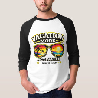 Vacation Mode Activated Beach Trip Raglan Tee