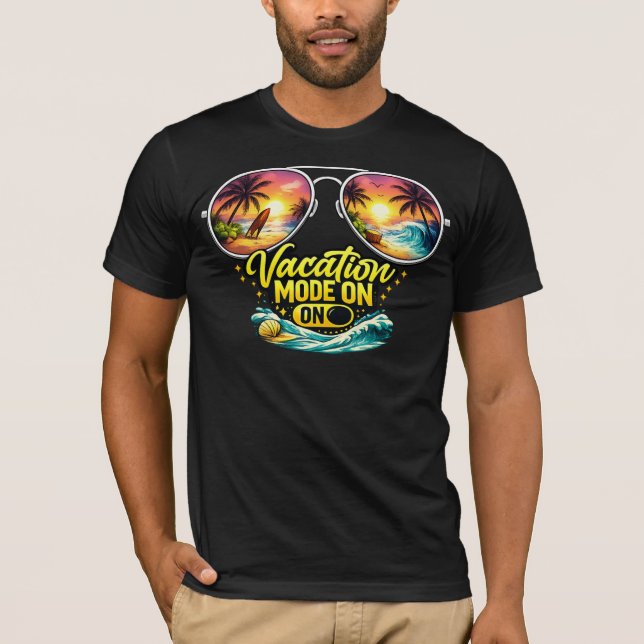 Vacation Mode On Feels Like Coastal Summer Soft Te T-Shirt (Front)