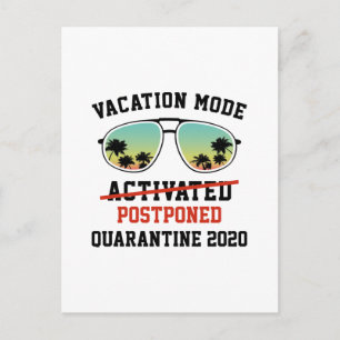 Vacation Mode Postponed Postcard