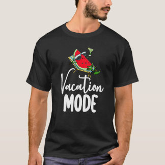 Vacation Mode Watermelon Women Love Melon Fruit T-Shirt