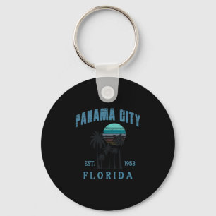 Vacation Panama City Florida Est 1953 Summer Men W Key Ring