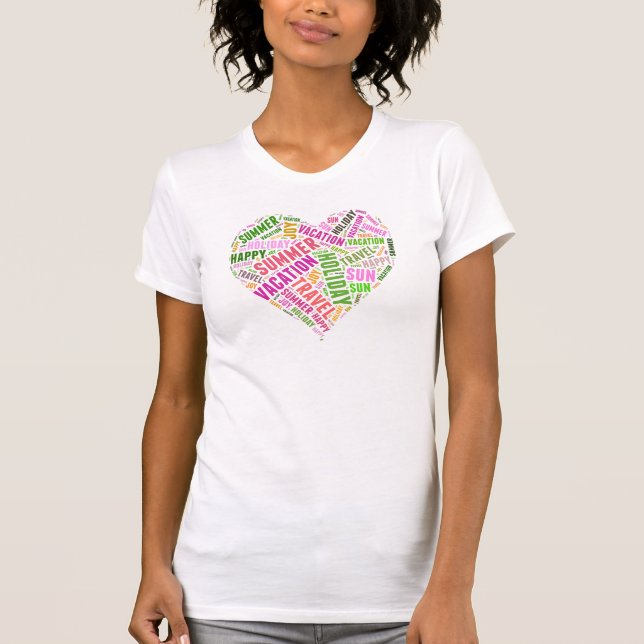 Vacation related words T-Shirt (Front)