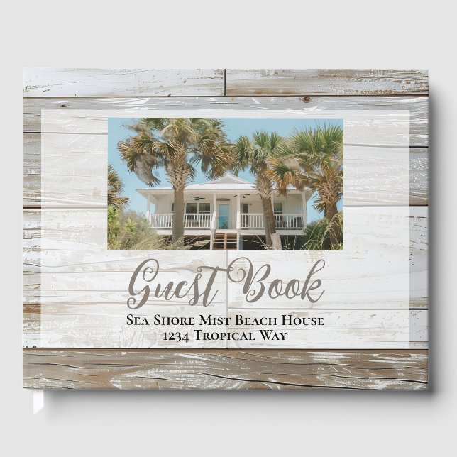 Vacation Rental Guest Beach House Photo Welcome Book (Front)