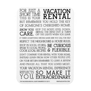 Vacation Rental Open Guest Magnet